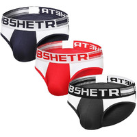 Men's Underwear Briefs 3-Pack Cotton Low Rise Multi Color Soft Underpant (Multi(3-Pack), Medium 28"-30",71Cm-76Cm)