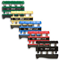 Prohands Gripmaster Hand Exerciser, Finger Exerciser (Hand Grip Strengthener), Spring-Loaded, Finger-Piston System, Isolate And Exercise Each Finger, (Set Of 5) (Green, Yellow, Blue, Red, Black)