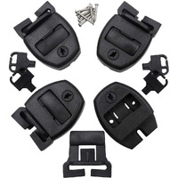 Huouo 4 Set Hot Tub Spa Cover Locks W/Key Pinch Center Release - Strap Buckle Broken Latch Repair Kit With Screws