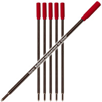 Jaymo Replacement For Cross 8515 - Measures 4.563 In / 116 Mm Long - Ballpoint Pen Refill - 6 Red