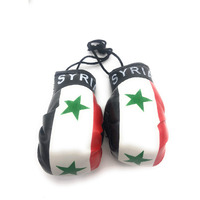 Red Hat Ent Hanging Car Mirror Mini Boxing Gloves (Syria)