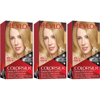 Revlon Colorsilk Beautiful Permanent Hair Color With 3D Gel Technology & Keratin, 74 Medium Blonde, 3 Count