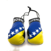 Red Hat Ent Hanging Car Mirror Mini Boxing Gloves (Bosnia)