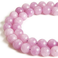 45Pcs 8Mm Kunzite Beads Natural Gemstone Beads Round Loose Beads For Jewelry Making