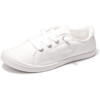 Women's Slip On Canvas Sneaker Low Top Casual Walking Shoes Classic Comfort Flat Fashion Sneakers (White 07)