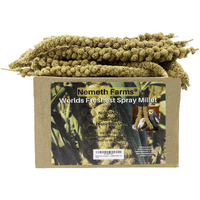 Nemeth Farms-Natural Sun Dried Millet Spray For Pet Birds-Bulk Parrot Seed Treats And Parrot Food-Natural Non Gmo Millet Spray-Cockatiels Lovebirds Parakeet 2 Lbs