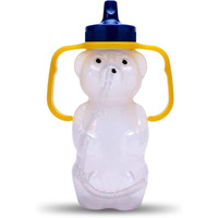 Talktools Honey Bear Drinking Cup With 2 Straws - Special Needs Assistive Drink Container  Spill Proof  Leak Resistant Lid  Helps Teach Lip Rounding, Tongue Retraction And Other Oral-Motor Skills