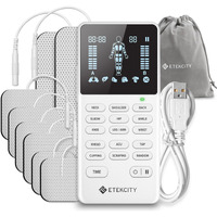 Etekcity Tens Unit Muscle Stimulator Machine With Replacement Pads For Pain Relief Multi-Modes, Fsa Hsa Approved Products, Fda Cleared 4 Channels Rechargeable Electric Pulse Massager