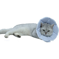 Wz Pet Soft Cat Recovery Collar,Adjustable Dog Cat Cone,Dog Protective Cone Collar After Surgery,For Cats And Puppy,Small,Blue