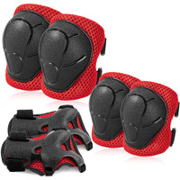 Bosoner Kidsyouth Knee Pads Elbow Pads Guards Set For For Multi Sports Roller Skates Skateboarding Inline Roller Skating Cycling Biking Bmx Bicycle Scooter,Wrist Guards For Multi-Sports Outdoor