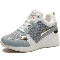 Cestfini Fashion Wedge High Heeled Sneakers For Women, Lace Up Non-Slip Comfortable Sneakers