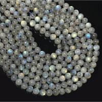 60Pcs 6Mm Labradorite Beads Natural Gemstone Beads Round Loose Beads For Jewelry Making