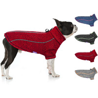 Cyeollo Dog Coat Jacket Fleece Lined Inside Reflective Coats With D Ring Zipper Up Dog Winter Coats Warm Clothes Dog Sweaters For Small Dogs