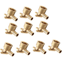 (Pack Of 10) Efield Pex Drop-Ear Elbow Brass Crimp Fitting 12 Inch X 12 Inch Female Npt, Astm F1807