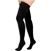 Thigh High Compression Stockings 20-30 Mmhg For Women & Men, Plus Size Socks(Black, 4X-Large)
