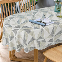 Bnejvif Oval Tablecloth, Modern Geometric Oval Tablecloth, Oval Tablecloth Indooroutdoor Waterproof Wrinkle Free Durable Oval Tablecloth For Oval Tables 60 X 84 Inch