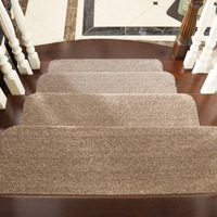 Cosy Homeer Stair Treads Non-Slip Carpet Mat 28Inx9In Indoor Stair Runners For Wooden Steps, Stair Rugs For Kids And Dogs, 100% Polyester Tpe Backing 10Pcs,Beige,Protect Floor