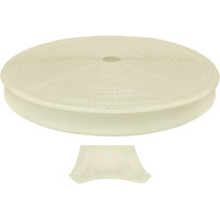 Automotive Authority Colonial White Vinyl 1 Insert Molding Trim Screw Cover Rv Camper Travel Trailer (Colonial White (Tanish Beige), 50 Ft)