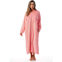 Just Love Plush Zipper Lounger Robe 6729-Cor-3X