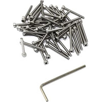 Iexcell 50 Pcs M3 X 30 Thread Pitch 0.5 Mm Stainless Steel 304 Hex Socket Head Cap Screws Bolts Kit