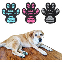Aqumax Dog Anti Slip Paw Grips Traction Pads,Dog Feet Stickers With Stronger Adhesive,Paw Protection To Provide Traction For Slippery Floors,Essentials For Senior Dogs,12 Sets (48 Pcs) Xxl Multicolor