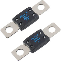 Bojack Megaamg High Current Fuse Bolt-On Fuse 80A Amp For Cars, Trucks, Construction Vehicles, Buses, Caravans (Pack Of 2 Anm Fuses 80A)