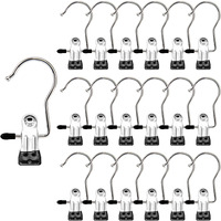 Laundry Hooks Hanging Clips Clothes Pins Closet Hanger Organizer Clamps Socks Towel Clips Heavy Duty Clothespins Bulk Hanger Clips For Closet Travel Pants Socks Handbags, 50 Pack