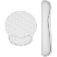 Dapesuom Keyboard Wrist Rest And Mouse Pad With Wrist Support, Memory Foam Wrist Rests For Keyboard And Mouse Set, Ergonomic Wrist Pad With Non Slip Base For Easy Typing & Pain Relief,Space Gray