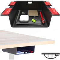 Elevation Lab Elevation Shelf - Under Desk Storage Shelfdesk Organizer For Adjustable Stand Up Desks, Workstations, Gaming, Desk Accessories