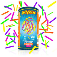 Mini Glow Sticks 200 Pack Glow-In-The-Dark Small, For Easter Eggs, 5 Colors, Neon Light Sticks Bulk Party Favors, Easter Basket Stuffer Party Pack, Weddings Classroom Decorations Prizes