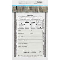 500 Pack 6X9 Clear Freezfraud Deposit Bags, Tamper-Evident Security Bank Pocket, Cash Register Bags By Zmybcpack