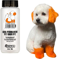 Opawz Semi-Permanent Dog Hair Dye, Food-Grade Pigment Dog Dye, Non-Toxic Pet Hair Dye For Dogs, Cats And All Pets Can Be Bathed (Pumpkin Orange)