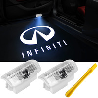 Yanf Car Door Light Logo For Infiniti, Projector Lights For Partial Qx5056607080, Q506070, G2537, M253537, Fx3750, Ex253537 Pack Of 2