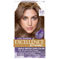 L'Oreal Paris Excellence Cool Supreme Permanent Hair Color, Ash, 100 Percent Gray Coverage Hair Dye, Anti-Brass Regimen Includes Gentle Shampoo, And An Anti-Brass Conditioner