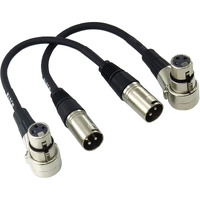 Wjstn 048 Right-Angle Female Xlr To Straight Male Xlr Plug Cable, Xlr Cable Xlr Camera Adapter (1Ft)