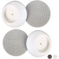 Baby Gate Guru Small Wall Protector 4 Pack - White - Cup Pads To Guard Your Walls From Pressure Mounted Baby Gates, Pet Gates, Safety Gates, Shower Curtain Rods, And More (4 Pack, White)