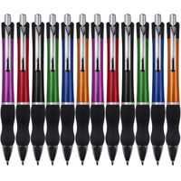 Misibao Retractable Ballpoint Pens Black Ink 1Mm Medium Point Work Pen Smooth Writing For Men Women Office Business(12 Count+4Refills)