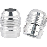 Evil Energy 10An Male Weld On Bung Fitting Aluminum 2Pcs