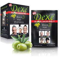 10 Pcs Dexe Black Hair Shampoo Instant Hair Dye For Men Women Black Color - Simple To Use - Hair Dye Permanent - Last 30 Days - Natural Ingredients, Black Hair Dye Shampoo Great Choice For Woman&Man