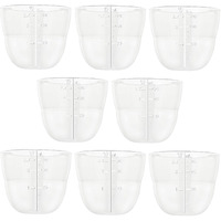 Maymom Dome Caps For Lansino Wide-Mouth Collar Ring, Spectra Wide-Mouth Collar Ring, Pigeon Wide-Mouth Collar Ring Replace Lansino Bottle Cap, Compatible With Lansinoh Bottle Top, Lansino Bottle Lid