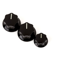 Fender Jazz Bass Knobs - Black