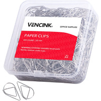 300 Pieces Silver Cute Paper Clips Smooth Stainless Steel Drop-Shaped Wire Small Paperclips For Office Supplies Wedding Women Girls Kids School Students Paper Document Organizing By Vencink