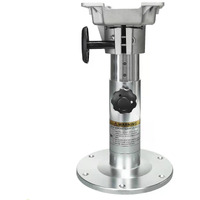 Onhi Aluminum Adjustable Height Locking Boat Seat Pedestal 13-Inch To 19-Inch,Silver Polished