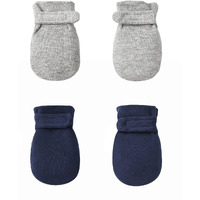 Newborn Baby No Scratch Mittens Stay On, 100% Cotton Breathable, Adjustable Infant Gloves For Baby Boys Girls Mittens