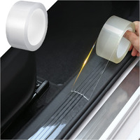 Blau Grun Car Door Entry Guard, Clear Trim Guard/Cover For Car Door Sill, Edge, Rear Bumper, Anti-Collision Protector Film Universal For Most Cars, Vehicles, Suvs (2\" X 197\", Transparent)