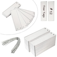 Aluminum Plant Label, 200Pcs Metal Plant Labels Aluminum Tree Tags With Metal Wires Double-Sided Write On Metal Tags For Plant Markers, Tree Tags, Outdoor Identification And Greenhouse (200Pcs)
