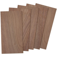 Walnut Wood Sheets Thin Lumber, Black Dark Unfinished Board For Crafts - Pack Of 5 By Craftiff