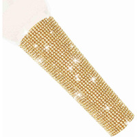 Rhymkawa B58 Champagne Gold Cover Decorate Universal Wired Microphone Sm58Lc, Beta 58A, Glitter Rhinestones Sleeve Replacement Shining On Wedding Party Tours Tv Shows