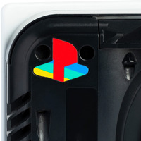 Retro Sticker Underlay - Glossy Vinyl Decal Compatible With Ps5 (2 Pack)