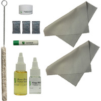 Clarinet Care Kit, Bore Oil, Key Oil, Polishing Cloth, Cork Grease, Cotton Swab, Fits Bb Clarinets